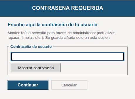 Add password en Manten1d0