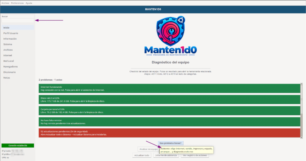 buscador y tootltip manten1d0